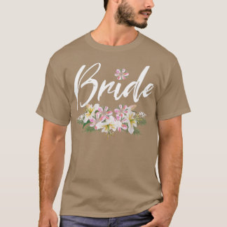 T-shirt Couronne florale demoiselle d'honneur Mariage Baby
