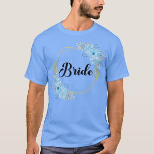 T-shirt Couronne florale d'enterrement de vie de jeune fil