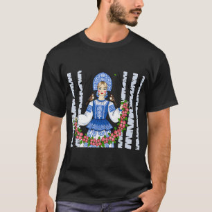 T-shirt Couronne florale d'oiseaux des bois