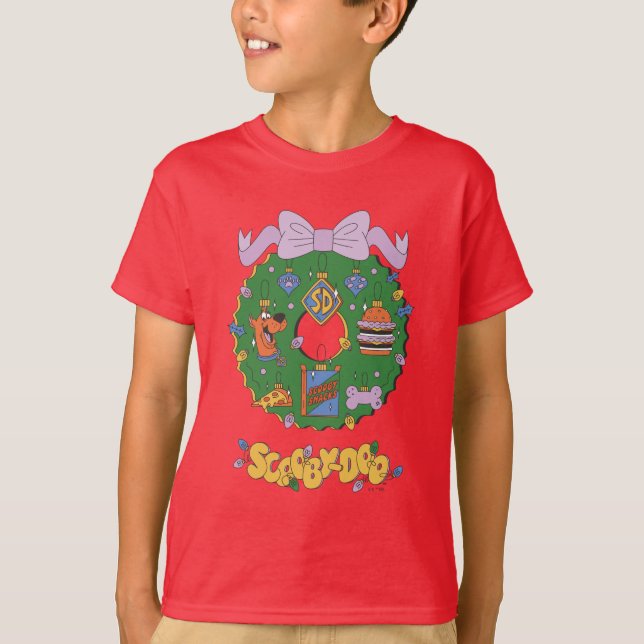 T-shirt Couronne graphique de snack de vacances de Scooby- (Devant)