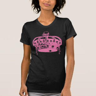 T-shirt Couronne rose de crâne