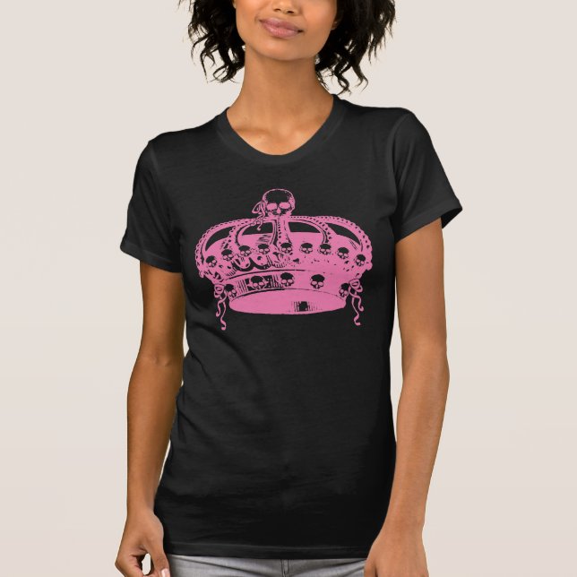 T-shirt Couronne rose de crâne (Devant)