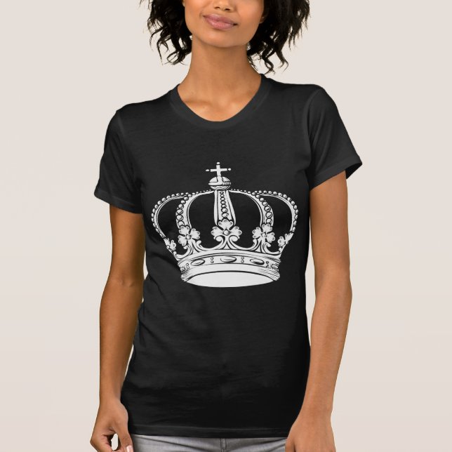T-shirt Couronne royale 02 - Blanc (Devant)