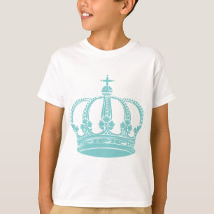 T-shirt Couronne royale 02 - Bleu clair vert
