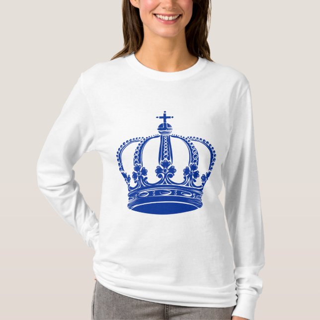 T-shirt Couronne royale 02 - Marine (Devant)