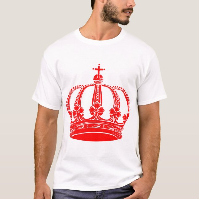 T-shirt Couronne royale 02 - Rouge (Devant)