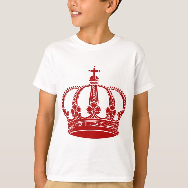 T-shirt Couronne royale 02 - Ruby Red (Devant)