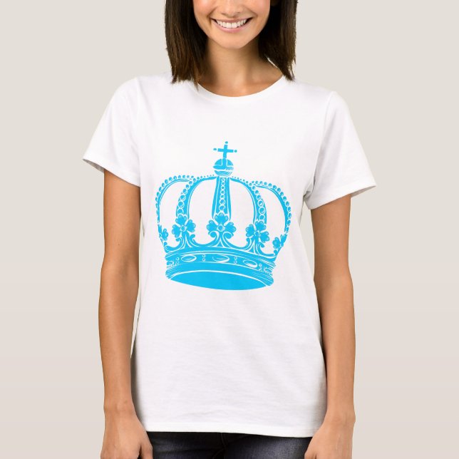 T-shirt Couronne royale 02 - Sky (Devant)
