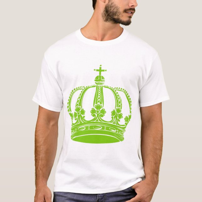 T-shirt Couronne Royale 02 - Vert Martien (Devant)