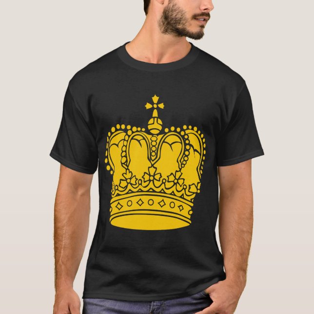 T-shirt Couronne royale - Ambre (Devant)