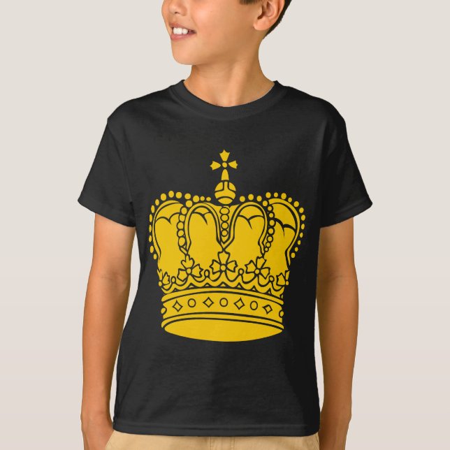 T-shirt Couronne royale - Ambre (Devant)