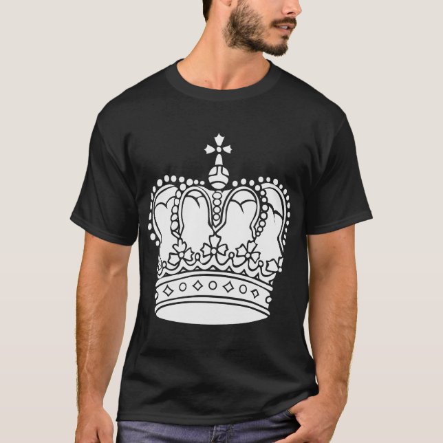 T-shirt Couronne royale - Blanc (Devant)