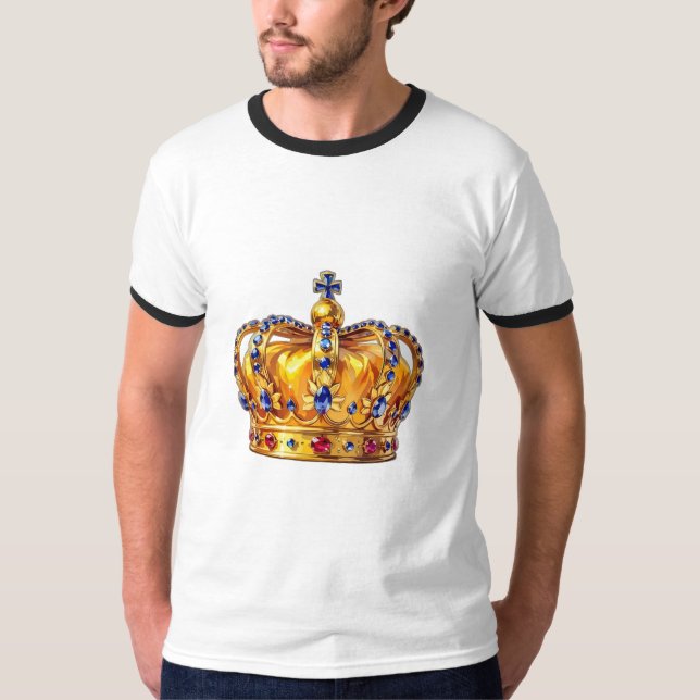 T-shirt Couronne royale en or (Devant)