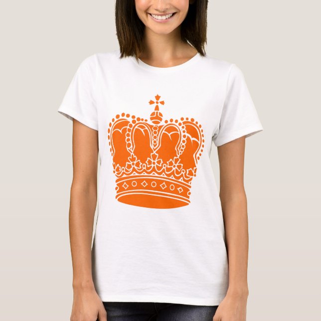 T-shirt Couronne royale - orange (Devant)