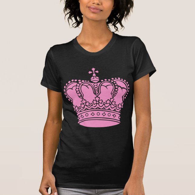 T-shirt Couronne royale - Rose (Devant)
