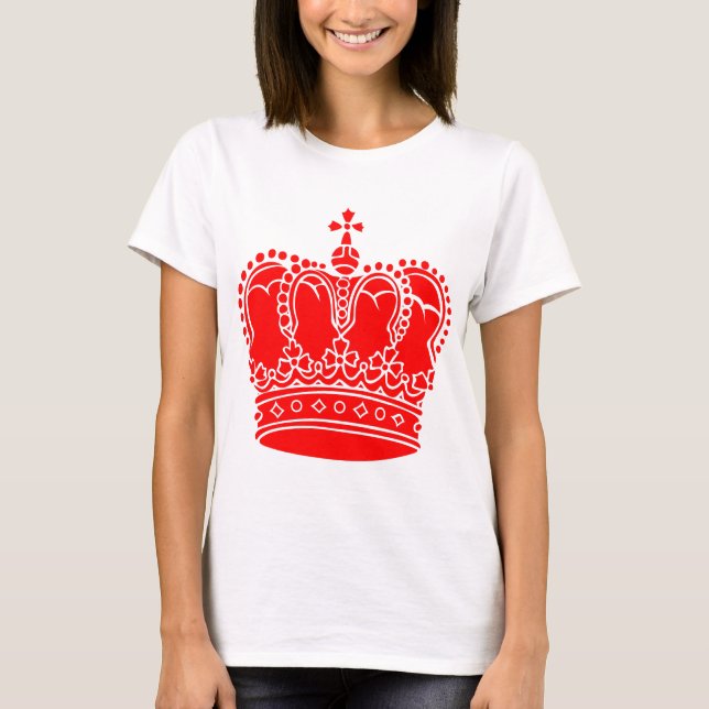T-shirt Couronne royale - Rouge (Devant)