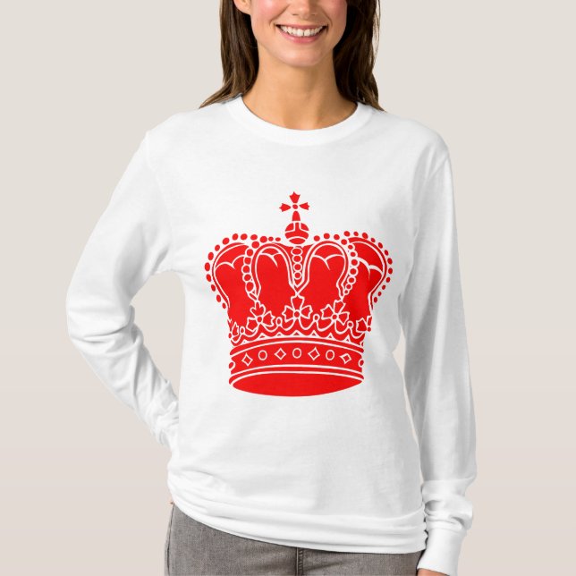 T-shirt Couronne royale - Rouge (Devant)
