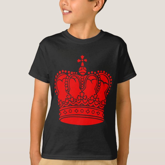 T-shirt Couronne royale - Rouge (Devant)