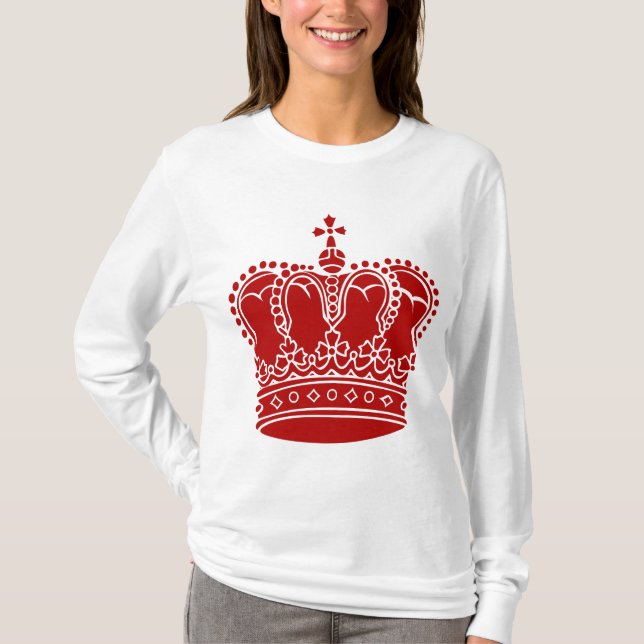 T-shirt Couronne royale - Ruby Red (Devant)