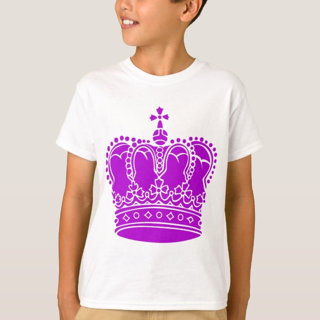 T-shirt Couronne royale - Violet (Devant)