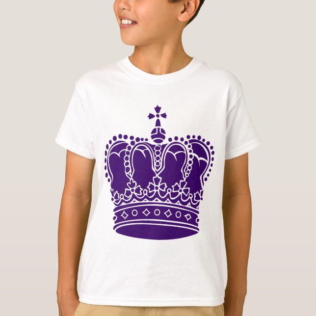 T-shirt Couronne royale - Violet profond (Devant)