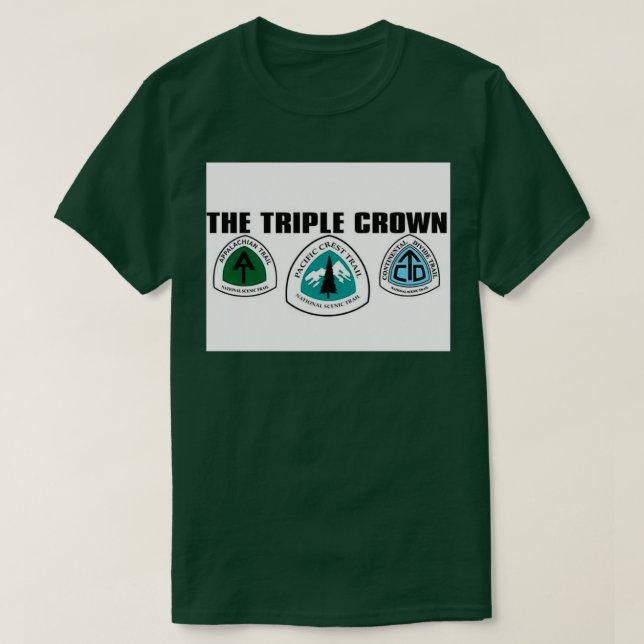 T-shirt couronne triple randonnée (Design devant)