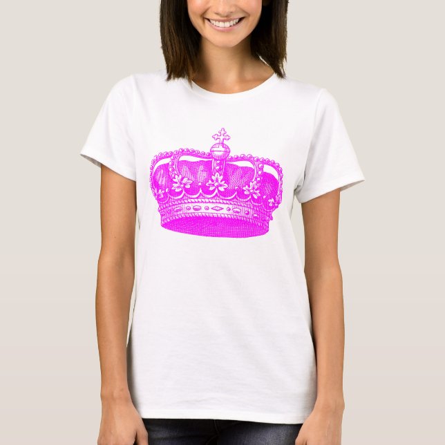 T-shirt Couronne vintage - Couleurs (Devant)