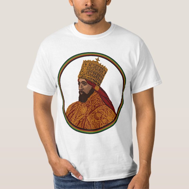 T-shirt Couronnement de Haile Selassie I Rastafari (Devant)