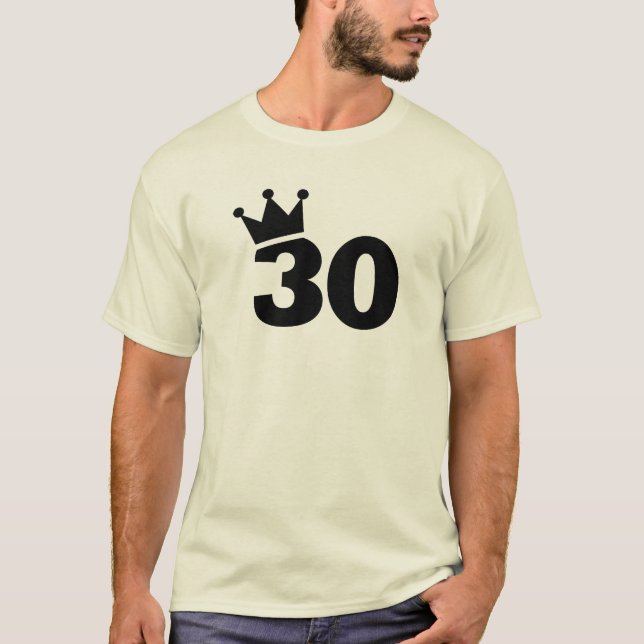 T-shirt Couronnez le 30ème anniversaire (Devant)