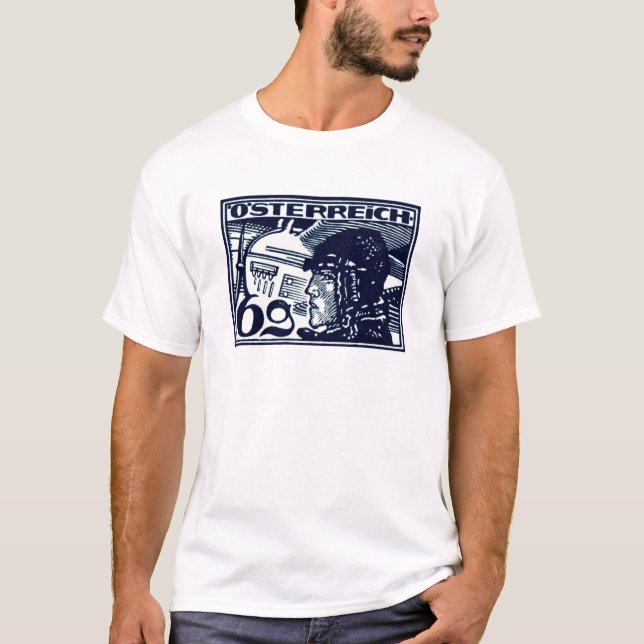 T-shirt Courrier aérien autrichien 1925 (Devant)