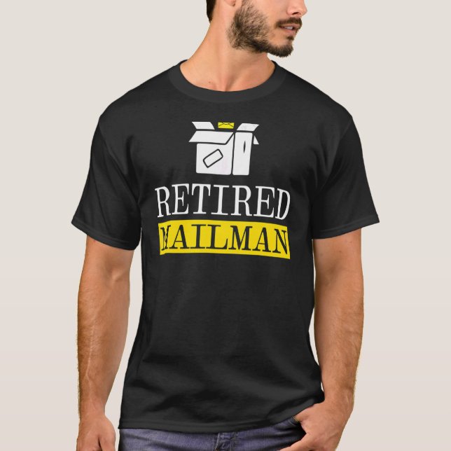 T-shirt Courrier de courrier à la retraite de l'employé de (Devant)