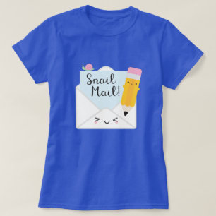 T-shirt Courrier mignon escargot