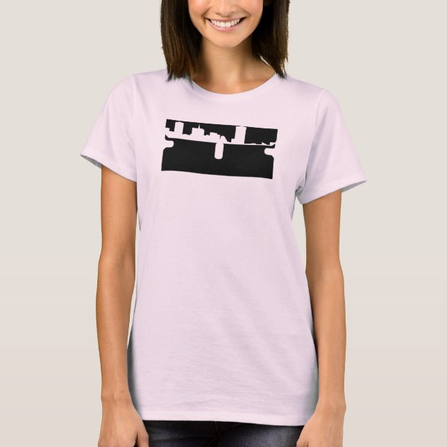 T-shirt Courroie de spaghetti de rasoir (Devant)