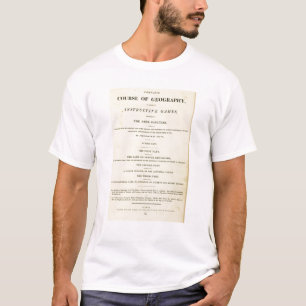 T-shirt Cours complet de page titre de géographie