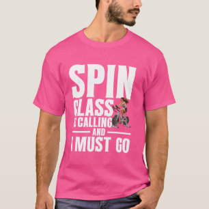T-shirt Cours de cyclisme en salle instructeur de spinning