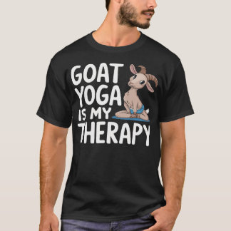 T-shirt Cours de méditation amateur d'animaux chèvre drôle