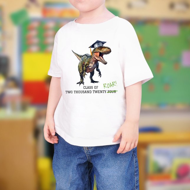 T-shirt Cours de route de 2024 Enfants Dinosaure Graduatio (Créateur téléchargé)