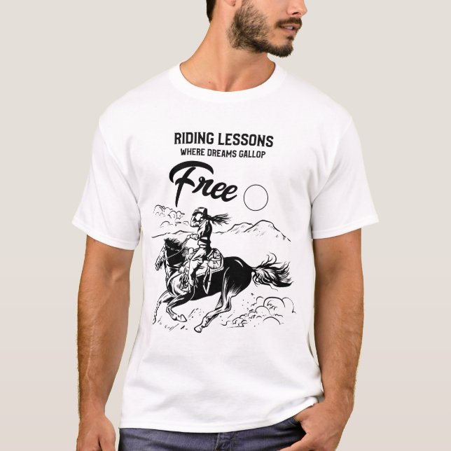 T-shirt Cours d'équitation (Devant)