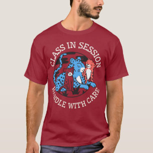 T-shirt Cours en session à manipuler avec soin Enseignant