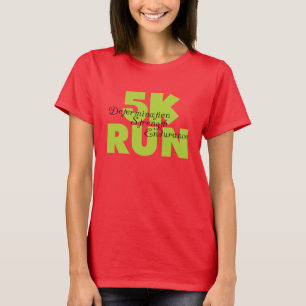 T-shirt Course 5 000 verte printemps