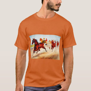 T-shirt Course à cheval