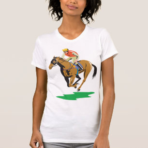 T-shirt Course à cheval