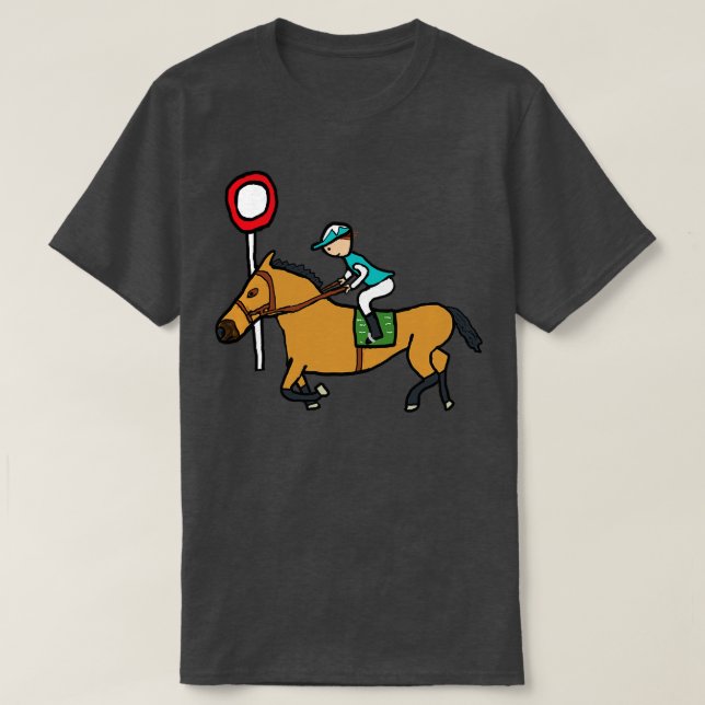 T-shirt Course à cheval (Design devant)