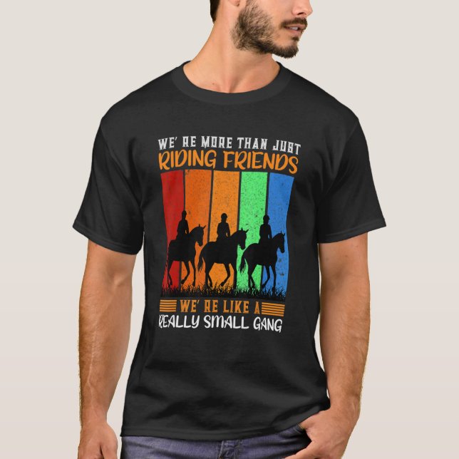 T-shirt Course à cheval Nous sommes plus qu'un simple équi (Devant)