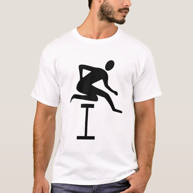 T-shirt Course à obstacles - Noir (Devant)