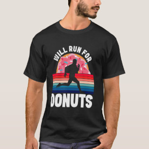 T-shirt Course à pied Coureur Semi-Marathon Beignet Rétro