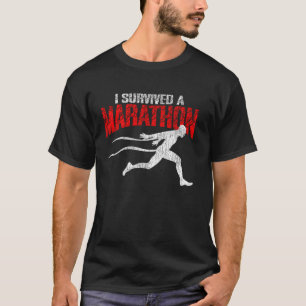 T-shirt Course à pied Coureur Semi-marathon J'ai survécu à
