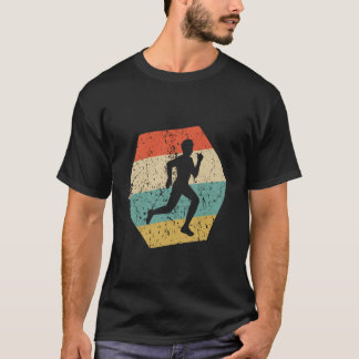 T-shirt Course à pied Cross Country Rétro Hexagone en détr