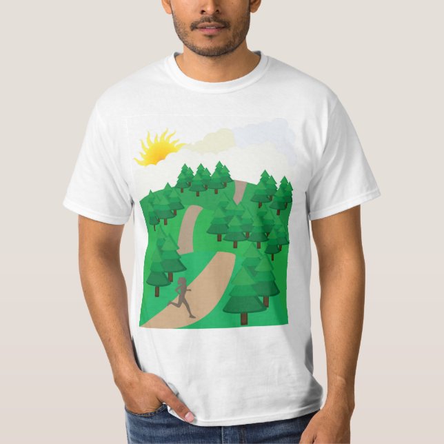 T-shirt Course à pied en plein air (Devant)