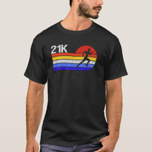 T-shirt Course à pied vintage 21K semi-marathon course sem